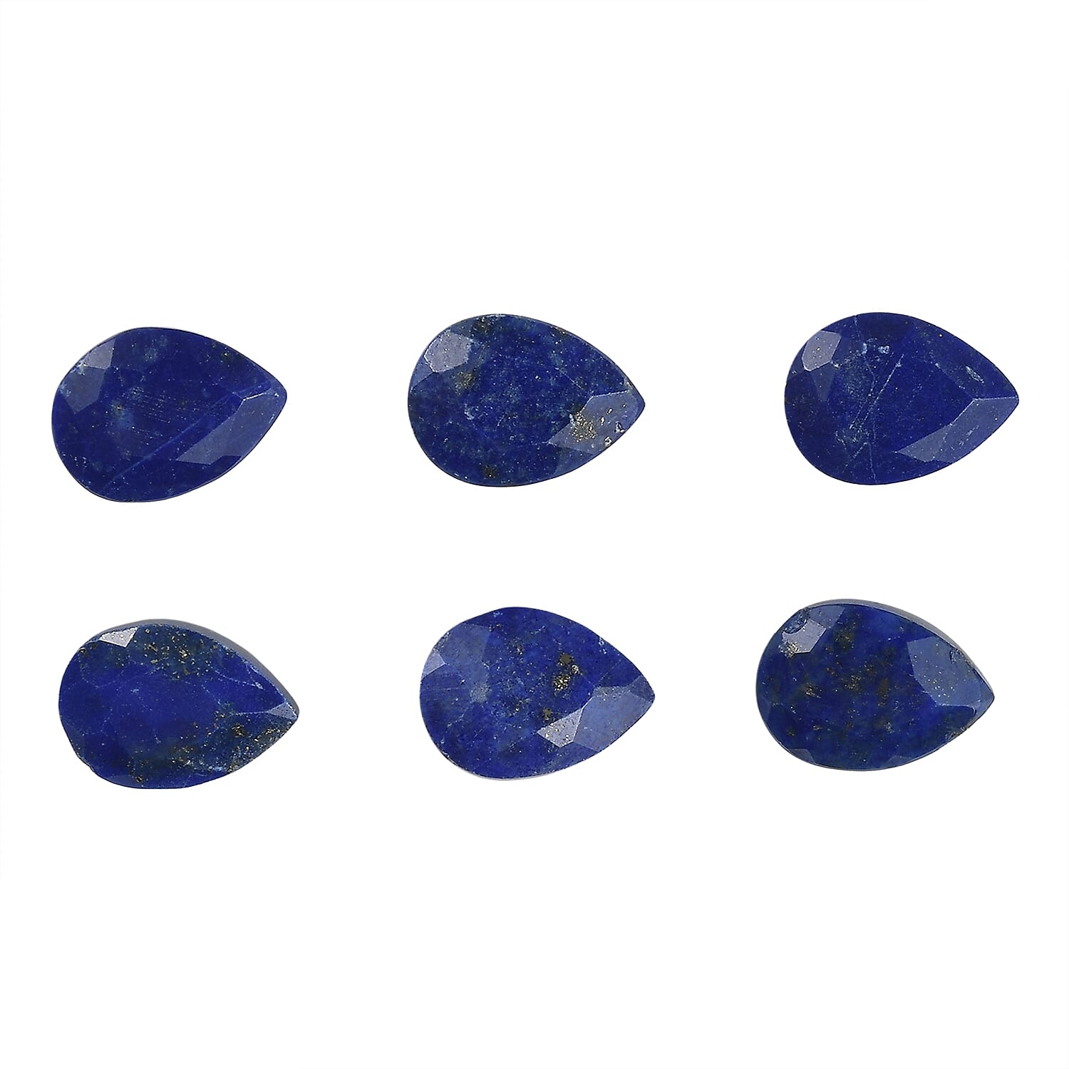 Set Of 6 Lapis Lazuli Pear 7X5 mm Gemstone, 5.10 Ct 8499247 0
