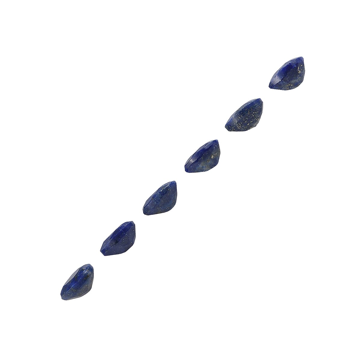 Set Of 6 Lapis Lazuli Pear 7X5 mm Gemstone, 5.10 Ct 8499247 2