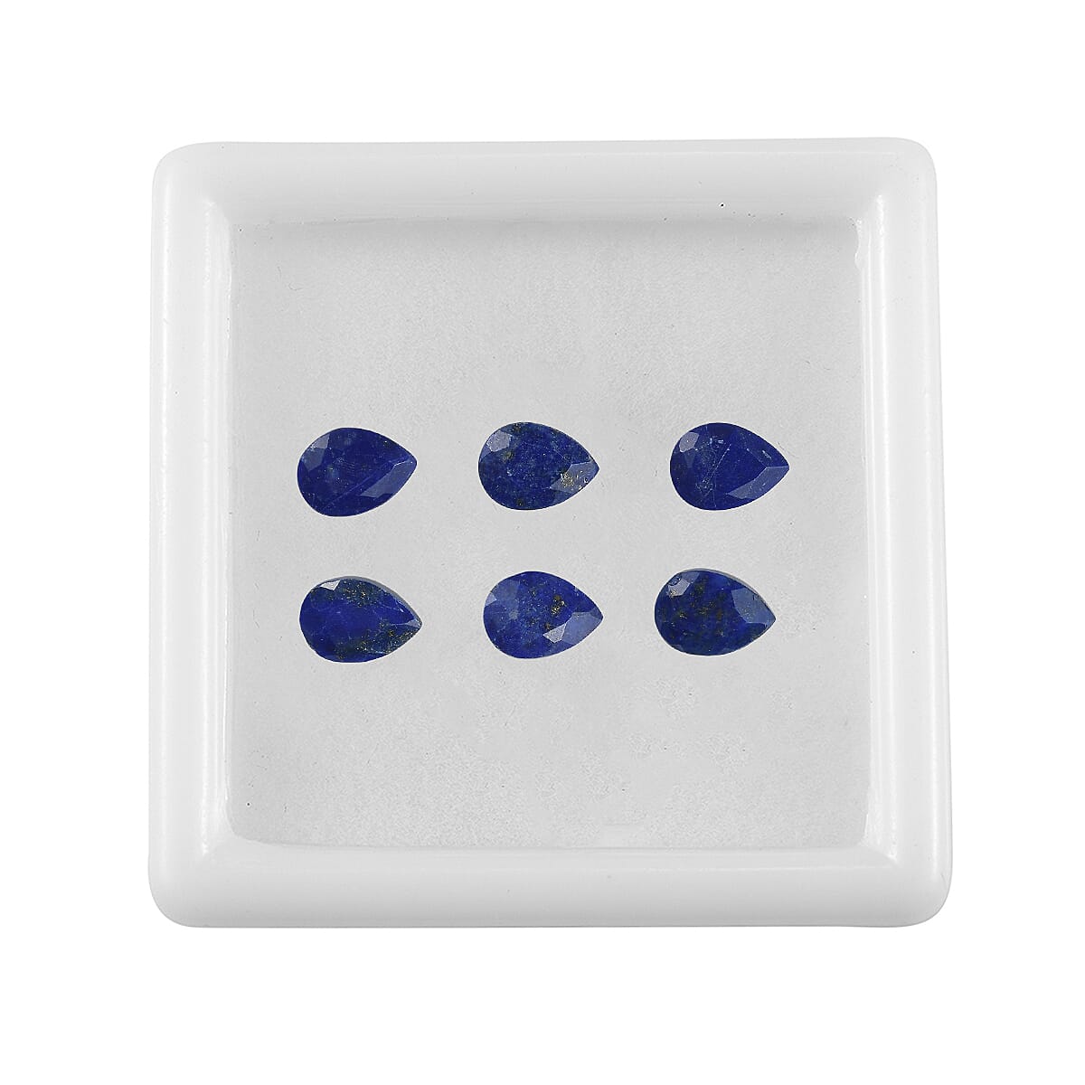 Set Of 6 Lapis Lazuli Pear 7X5 mm Gemstone, 5.10 Ct 8499247 3