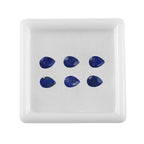 Set Of 6 Lapis Lazuli Pear 7X5 mm Gemstone, 5.10 Ct