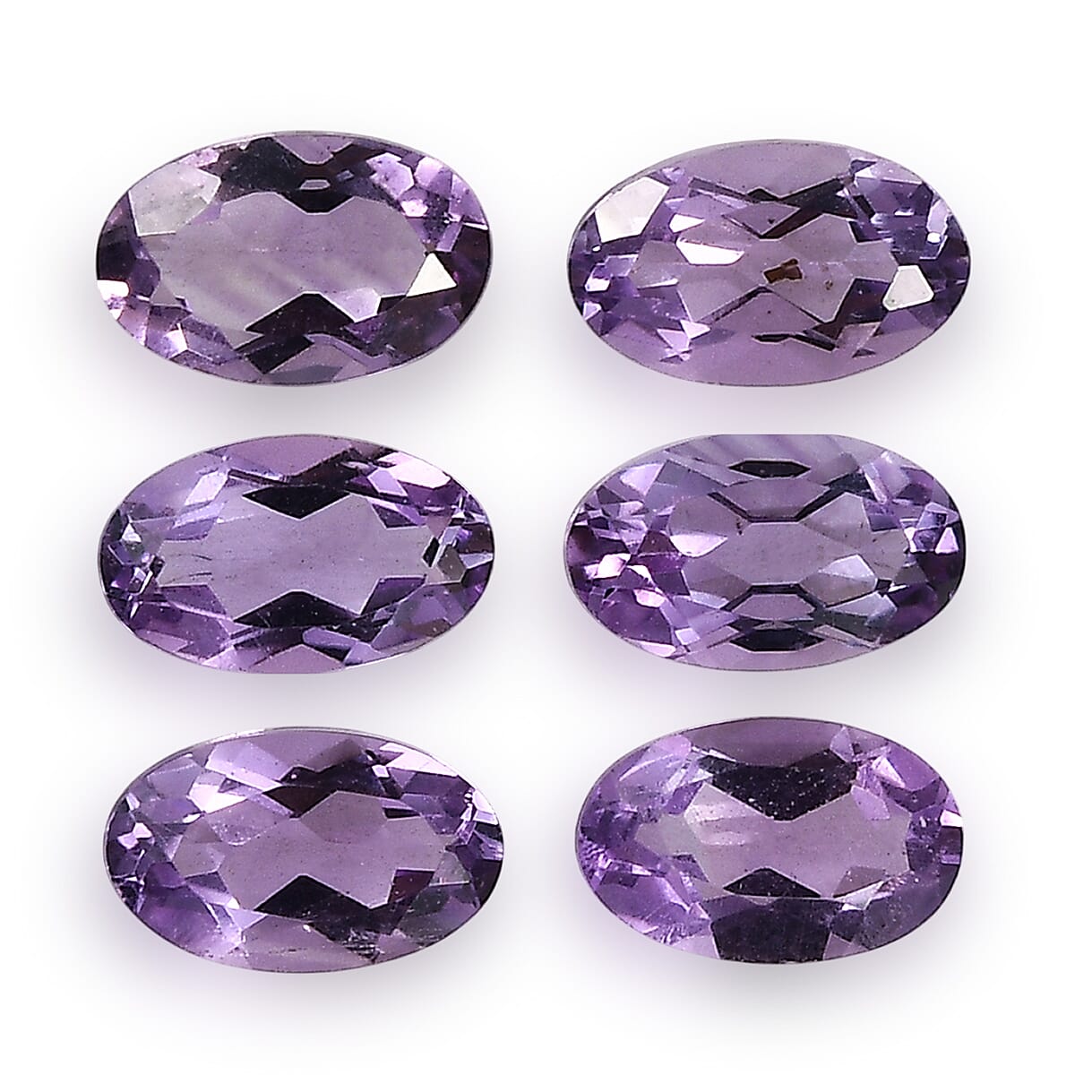Set Of 6 Pink Amethyst Oval Cut Cut 5X3 mm Gemstone, 1.28 Ct V32663001 0