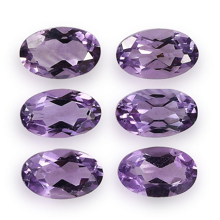 Set Of 6 Pink Amethyst Oval Cut Cut 5X3 mm Gemstone, 1.28 Ct 8511516 1