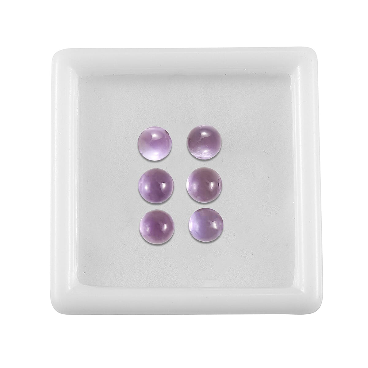 Set Of 6 Pink Amethyst Round 5 mm Gemstone, 3.51 Ct V32515698 4