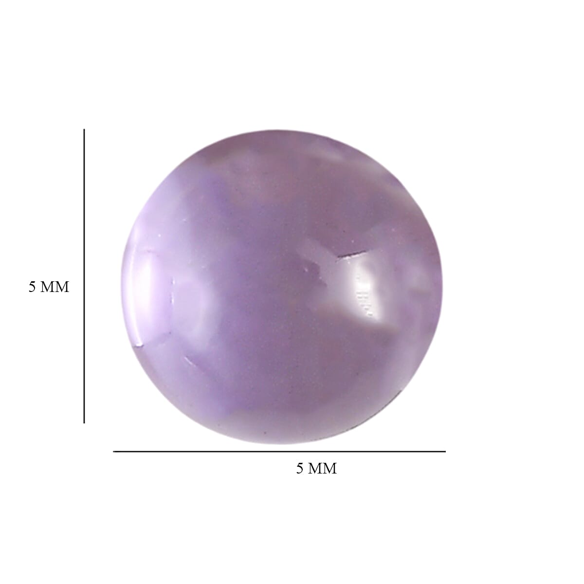 Set Of 6 Pink Amethyst Round 5 mm Gemstone, 3.51 Ct V32515698 5