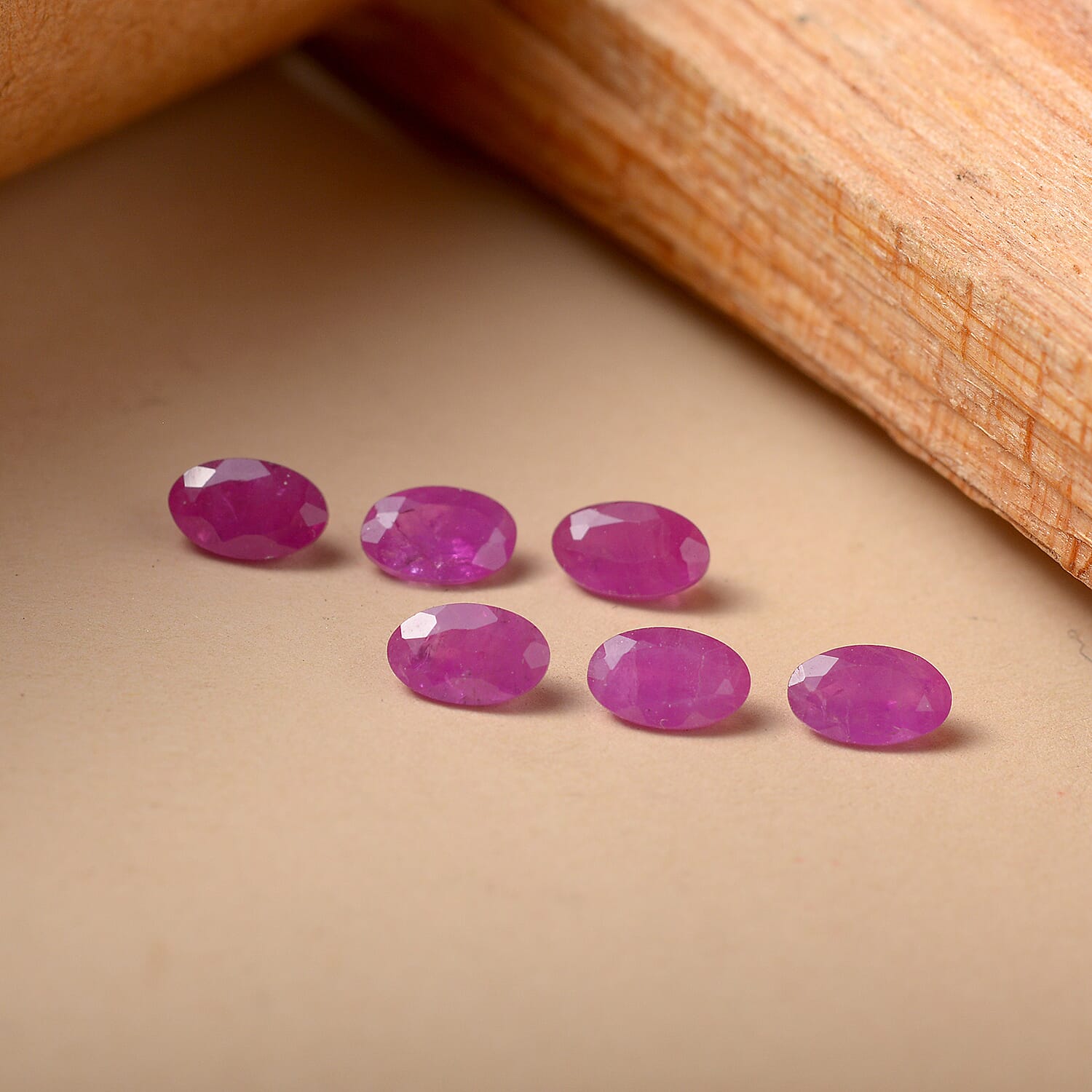 Set Of 6 Raipur Ruby Oval Cut Cut 5X3 mm Gemstone, 1.82 Ct 8502061 2