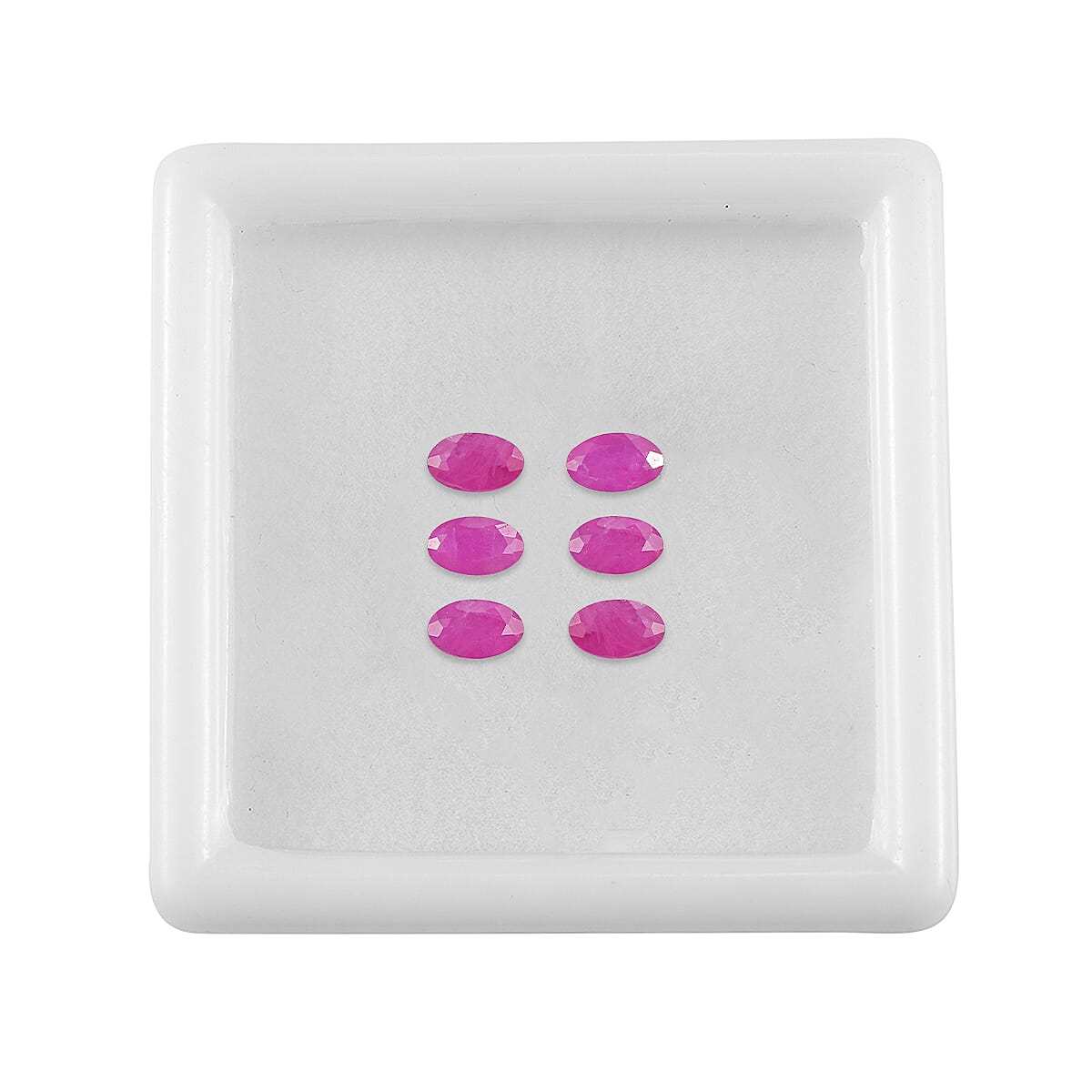 Set Of 6 Raipur Ruby Oval Cut Cut 5X3 mm Gemstone, 1.82 Ct 8502061 3