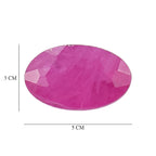Set Of 6 Raipur Ruby Oval Cut Cut 5X3 mm Gemstone, 1.82 Ct