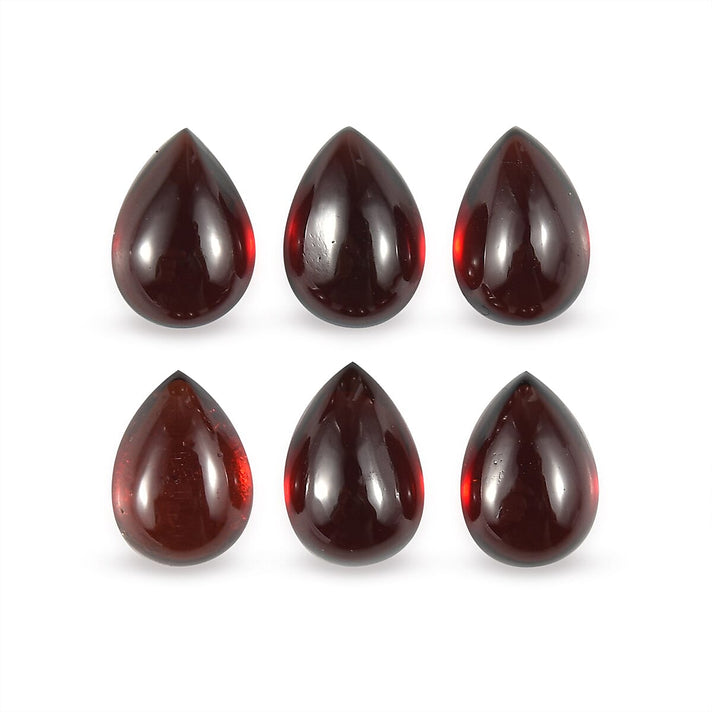 Set Of 6 Red Garnet Pear 7X5 mm Gemstone, 6.58 Ct 8511552 1