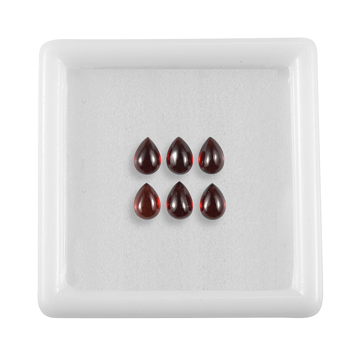 Set Of 6 Red Garnet Pear 7X5 mm Gemstone, 6.58 Ct V32515212 4