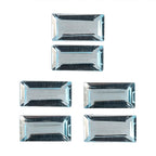 Set Of 6 Skyblue Topaz Baguette 6X3 mm Gemstone, 2.74 Ct