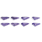 Set Of 8 Blue Cubic Zirconia Pear 6X4 mm Gemstone, 4.80 Ct