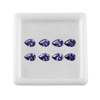 Set Of 8 Blue Cubic Zirconia Pear 6X4 mm Gemstone, 4.80 Ct