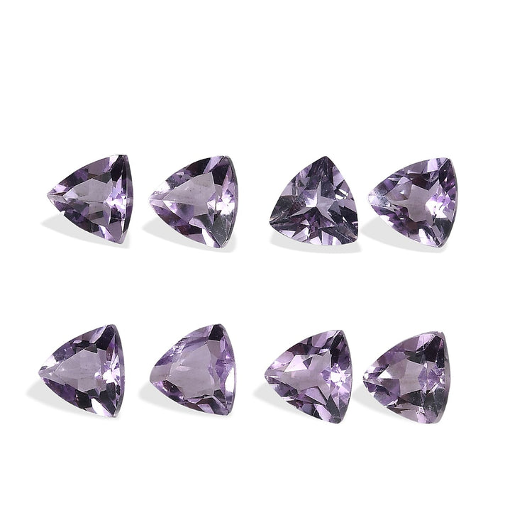 Set Of 8 Pink Amethyst Trillion 4 mm Gemstone, 1.59 Ct 8511525 1