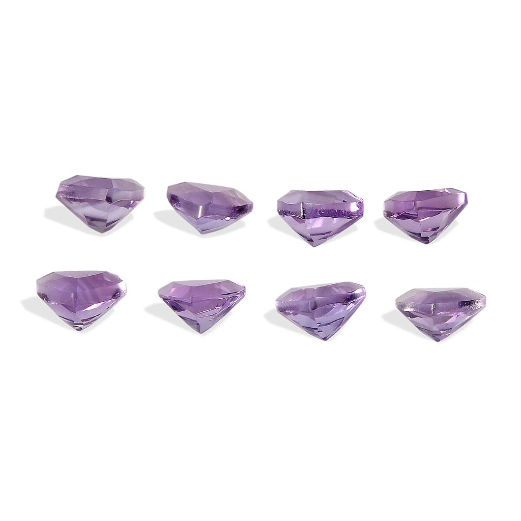 Set Of 8 Pink Amethyst Trillion 4 mm Gemstone, 1.59 Ct