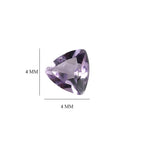 Set Of 8 Pink Amethyst Trillion 4 mm Gemstone, 1.59 Ct