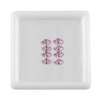 Set Of 8 Pink Cubic Zirconia Marquee 5X2.5 mm Gemstone, 1.89 Ct