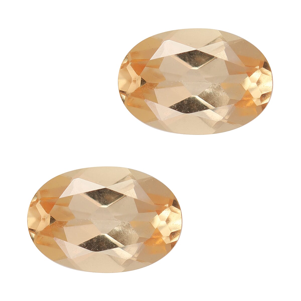 Set of 2 - 0.90 Ct. AA Grade Gem Imperial Topaz 6x4 mm 6191834 0