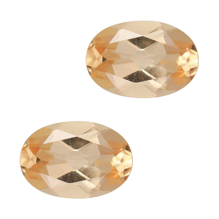 Set of 2 - 0.90 Ct. AA Grade Gem Imperial Topaz 6x4 mm 6191834 1
