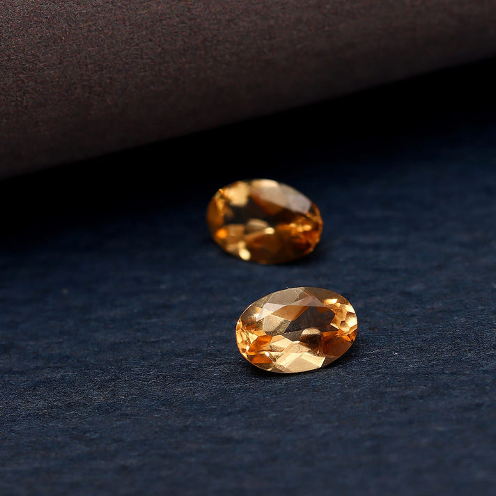 Set of 2 - 0.90 Ct. AA Grade Gem Imperial Topaz 6x4 mm 6191834 2