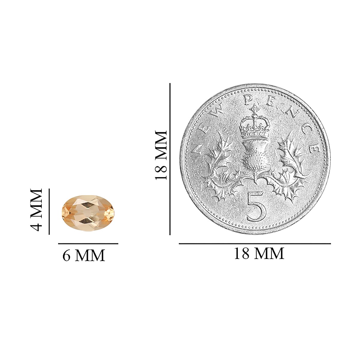 Set of 2 - 0.90 Ct. AA Grade Gem Imperial Topaz 6x4 mm 6191834 4