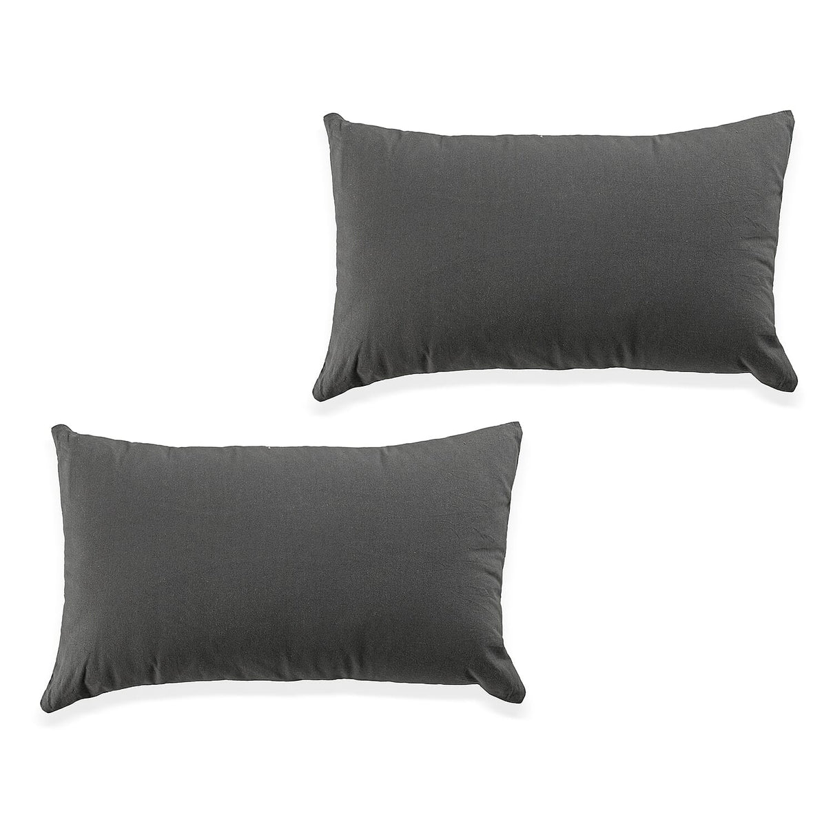 Set of 2 - 100% Cotton Embroidered Pillow (Size 50x30 Cm) - Grey V32520750 5