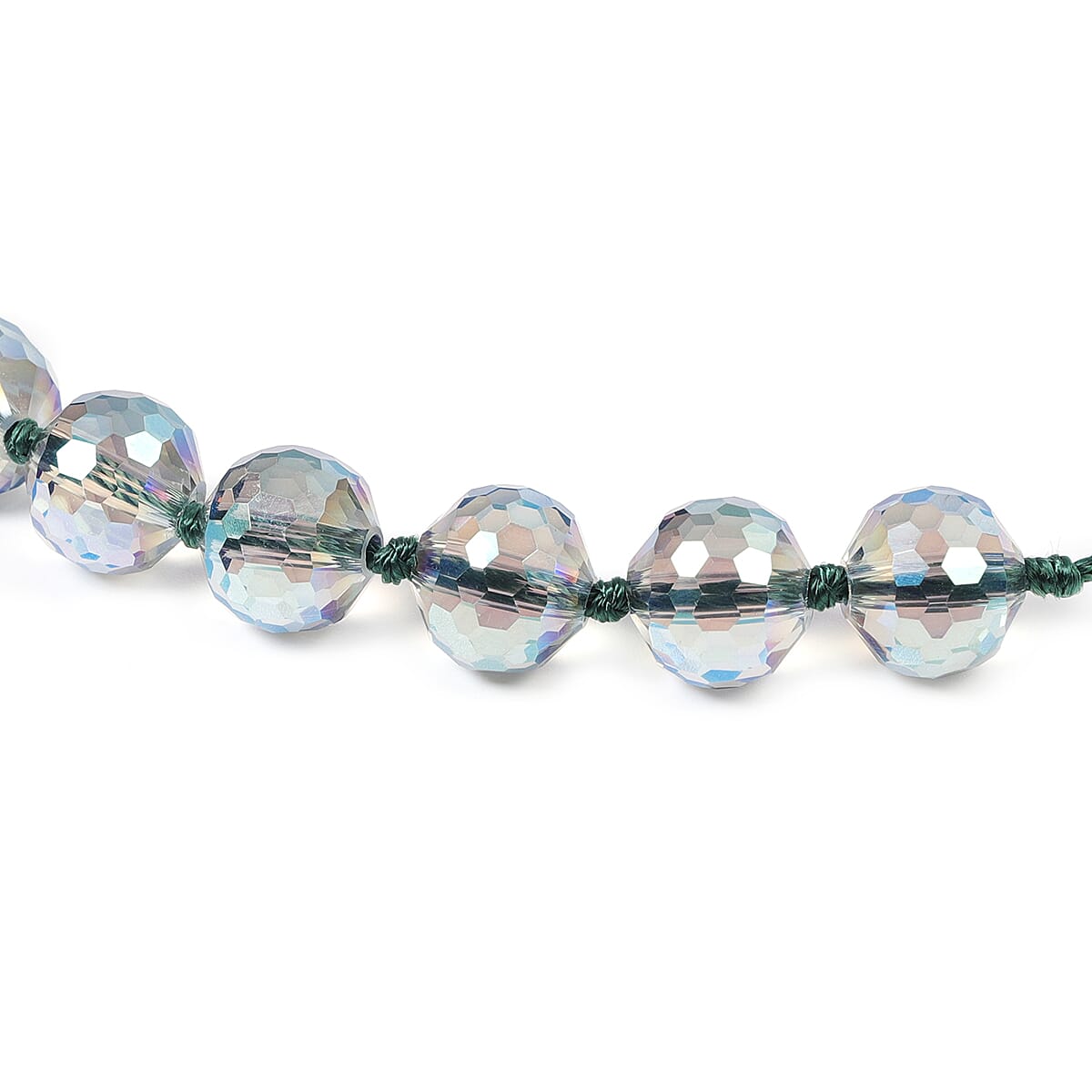Set of 2 - 2.2 Ct. Simulated Mystic Green Sapphire Necklace and Bracelet in Silver Tone 4032683 2