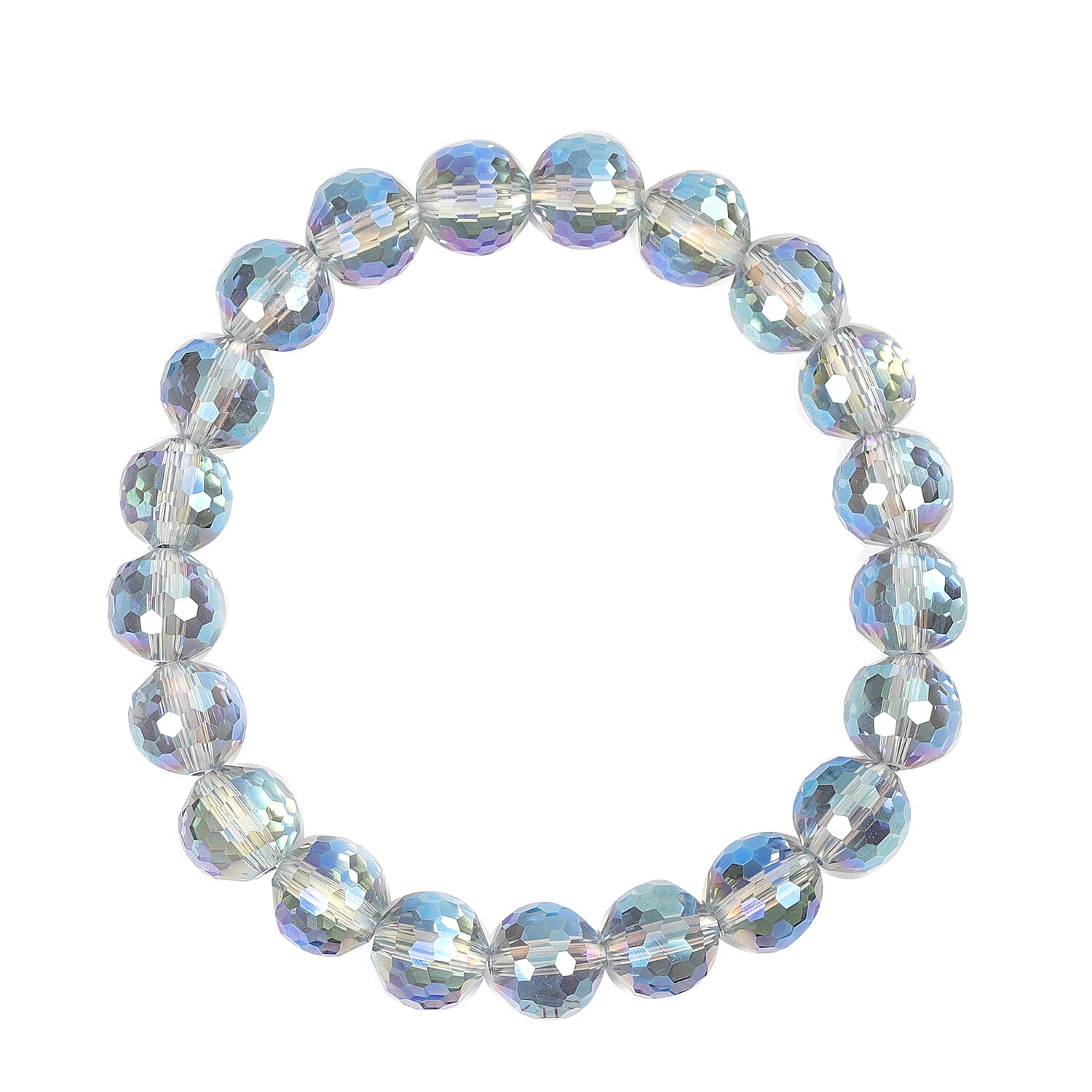 Set of 2 - 2.2 Ct. Simulated Mystic Green Sapphire Necklace and Bracelet in Silver Tone 4032683 4