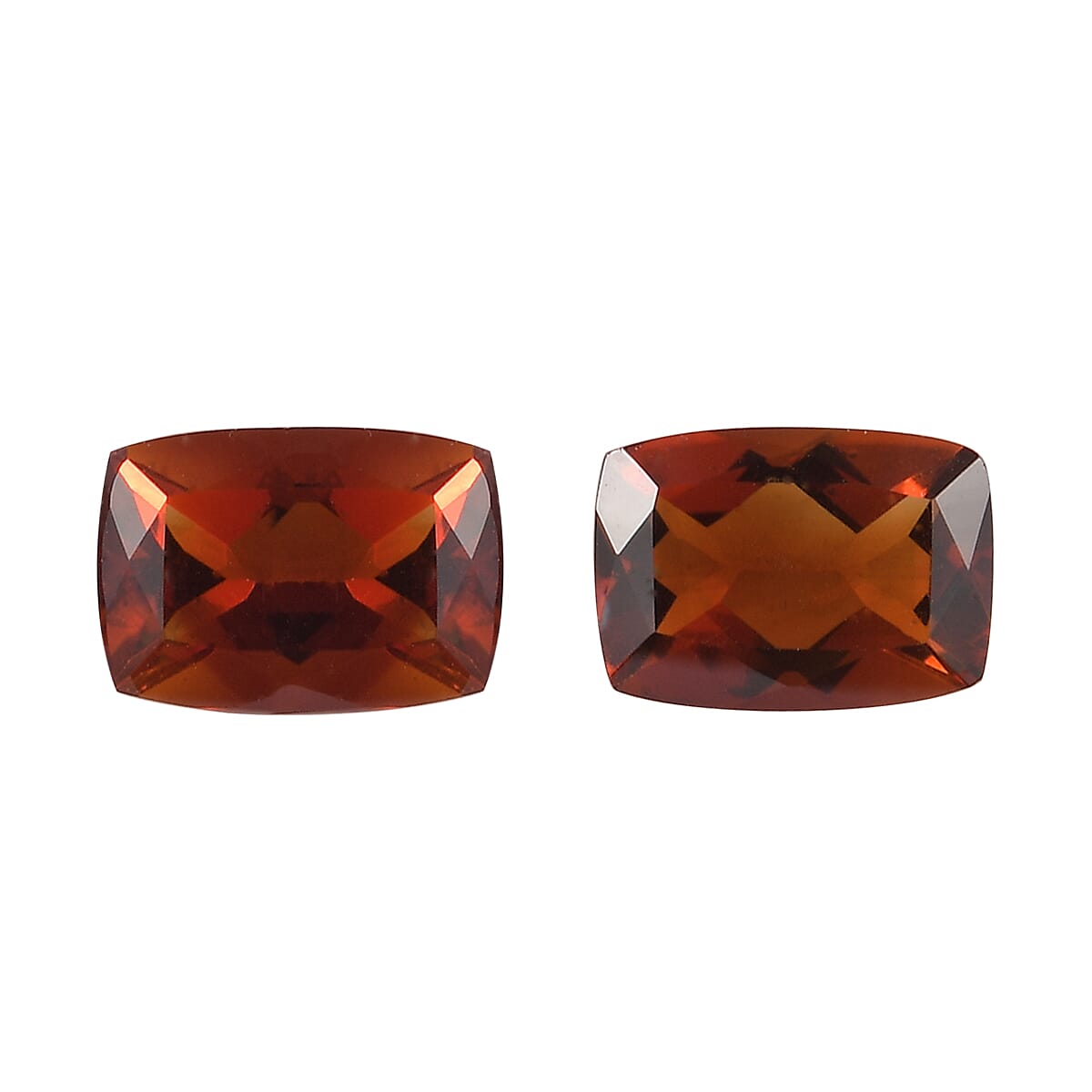 Set of 2 - Cherry Citrine Cushion 7x5 mm 1.50 Ct 6147386 0