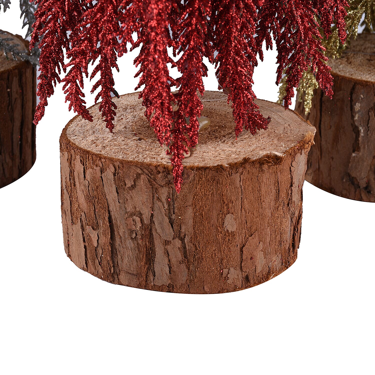 Set of 3 - Decorative Tree - Red, Silver and Golden 6292014 2