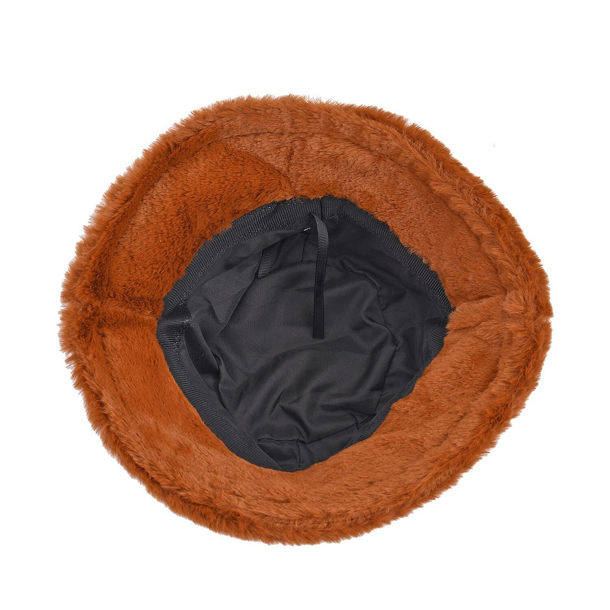 Set of 2 - Faux Fur Bucket Hat and Scarf - Brown 7194121 2
