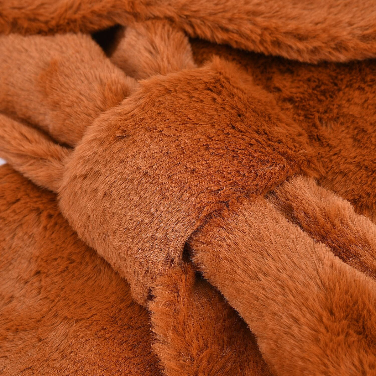 Set of 2 - Faux Fur Bucket Hat and Scarf - Brown 7194121 4