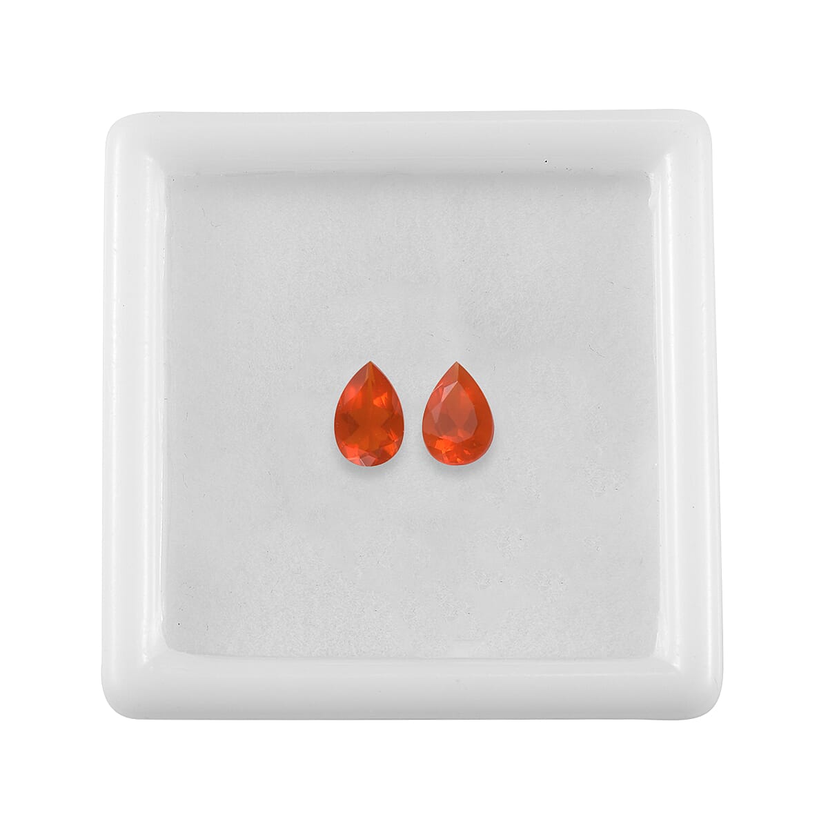 Set of 2 - Fire Opal Pear 6x4 mm 0.44 Ct 6147392 4