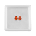 Set of 2 - Fire Opal Pear 6x4 mm 0.44 Ct
