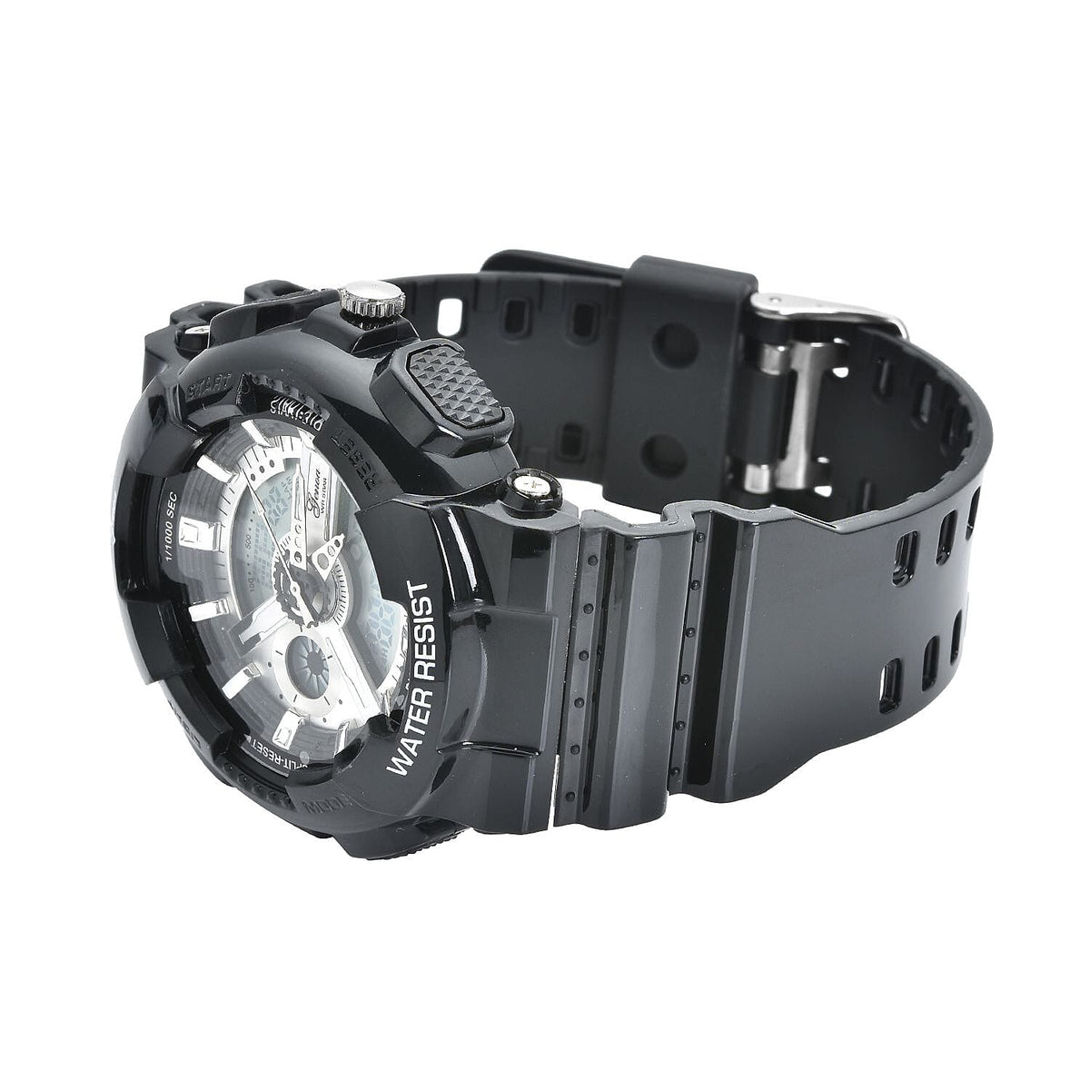 Set of 2 - GENOA Japanese Movement and Digital Water Resistant Watch - Black 4026838 3