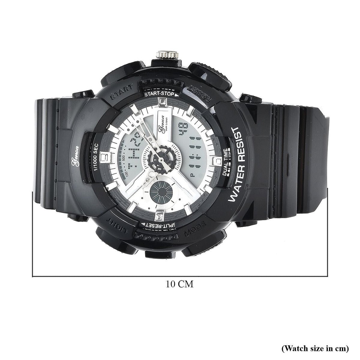 Set of 2 - GENOA Japanese Movement and Digital Water Resistant Watch - Black 4026838 5