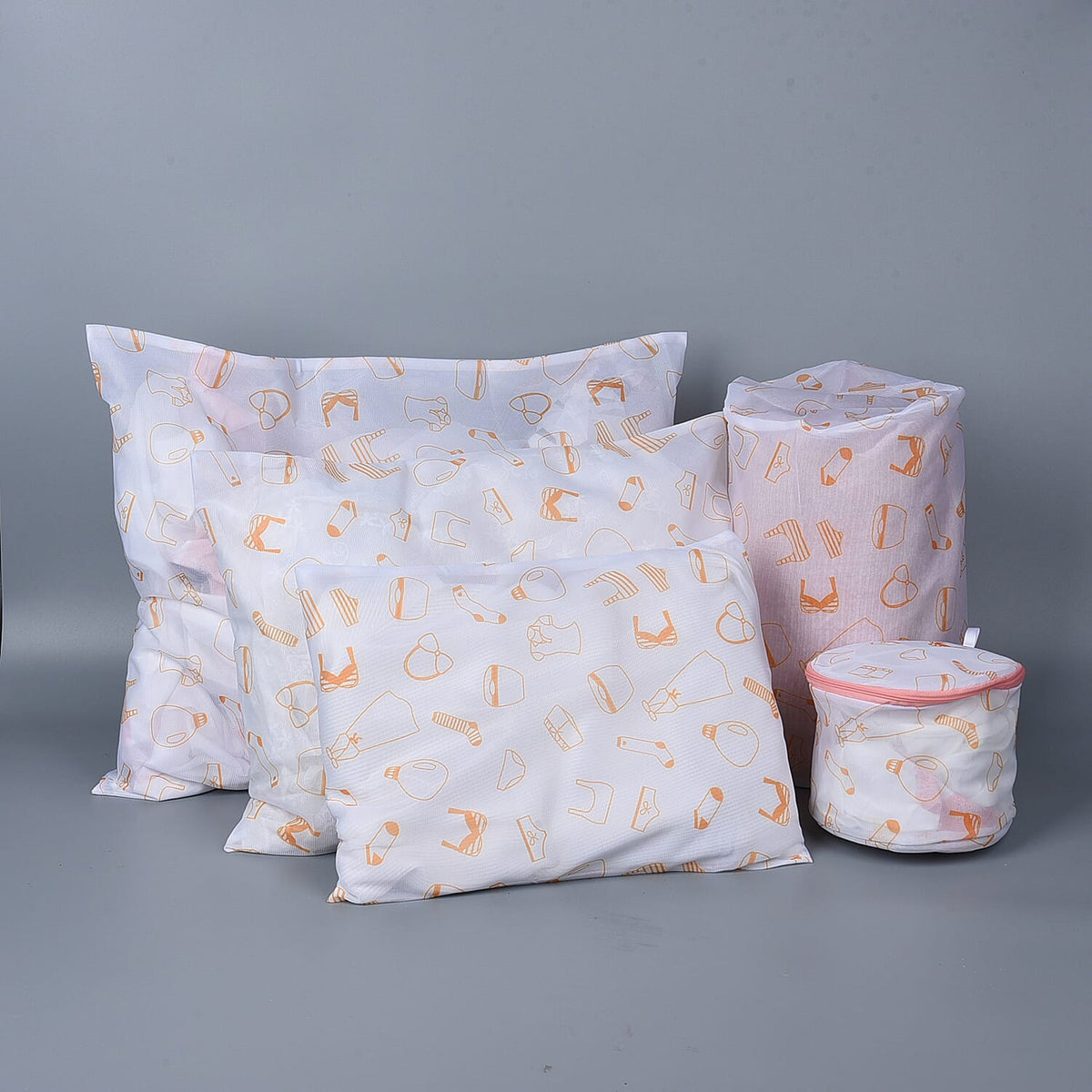 Set of 5 - Underwear Pattern Screen Cloth Laundry Bag 6841694 0