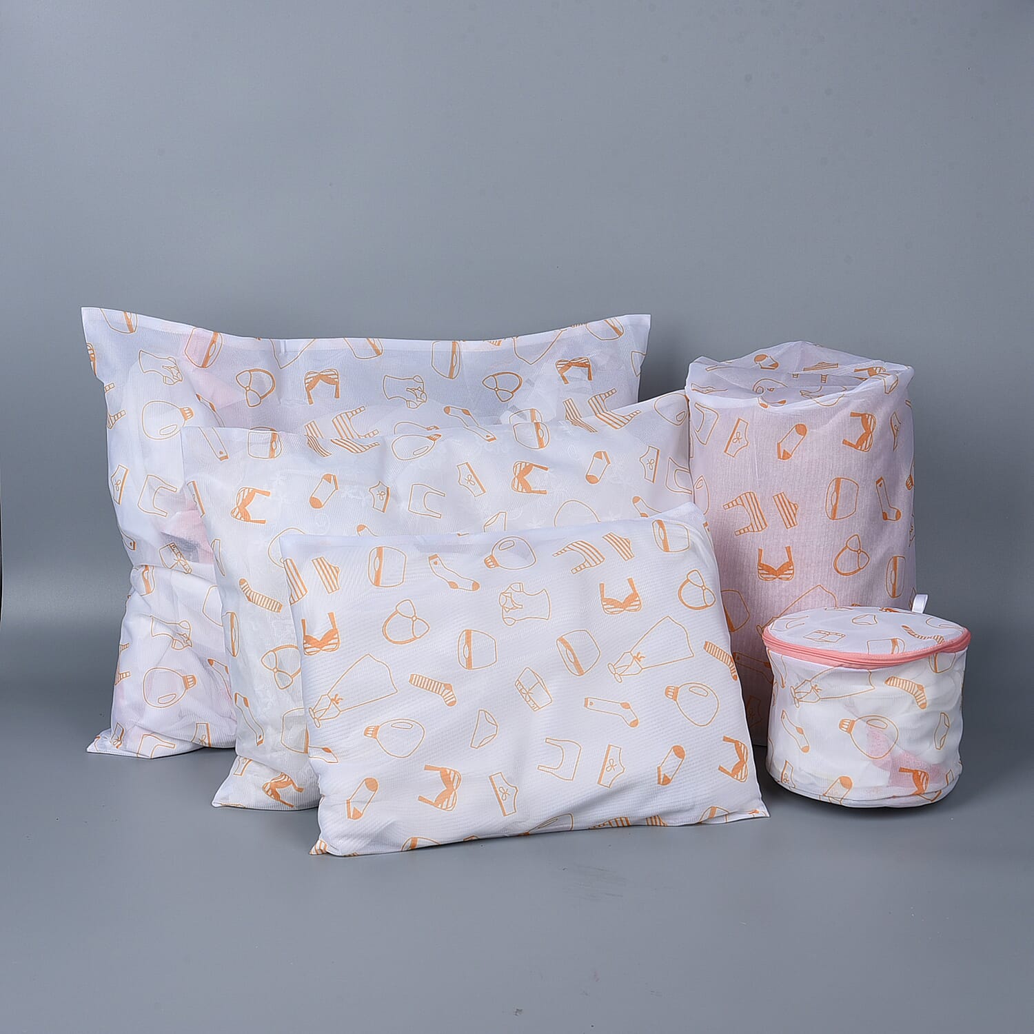 Set of 5 - Underwear Pattern Screen Cloth Laundry Bag 6841694 0
