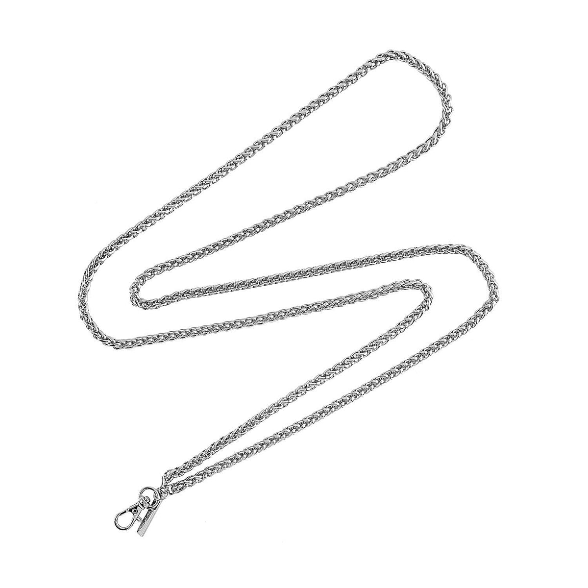 Crossbody Waterproof PVC Phone Bag with Stainless Steel Chain in Silver Tone 4119146 1