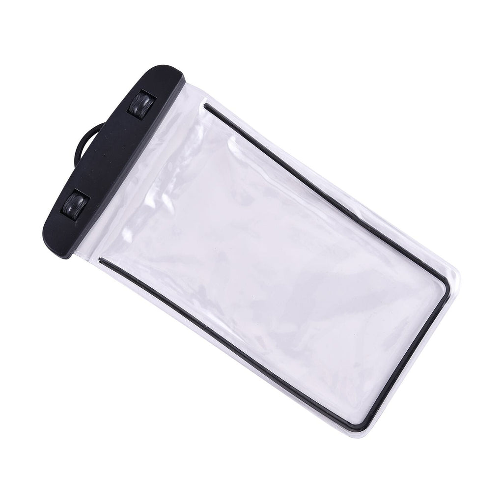 Waterproof PVC Phone Bag with Stainless Steel Chain in Gold Tone