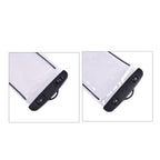 Waterproof PVC Phone Bag with Stainless Steel Chain in Gold Tone