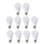 Set of 10 E27 Energy Efficient 9W LED Bulbs (Screw) - Cool White