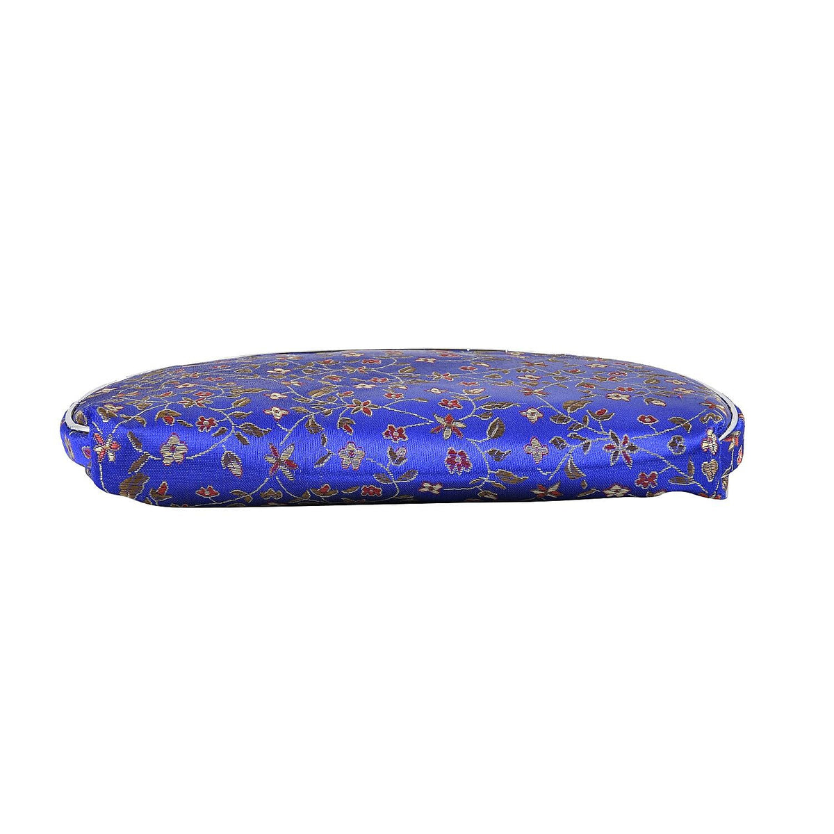 Designer Inspired-10 Pcs of Jacquard Weave Cosmetic and Jewellery Storage  - Blue 7384289 3