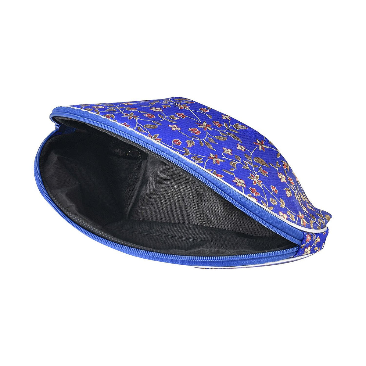 Designer Inspired-10 Pcs of Jacquard Weave Cosmetic and Jewellery Storage  - Blue 7384289 4