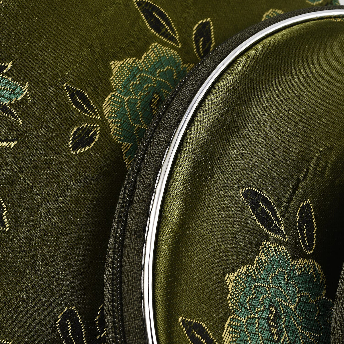 Set of 10 Multi-Purpose Embroidered Purses With Zipper - Green 7574374 5