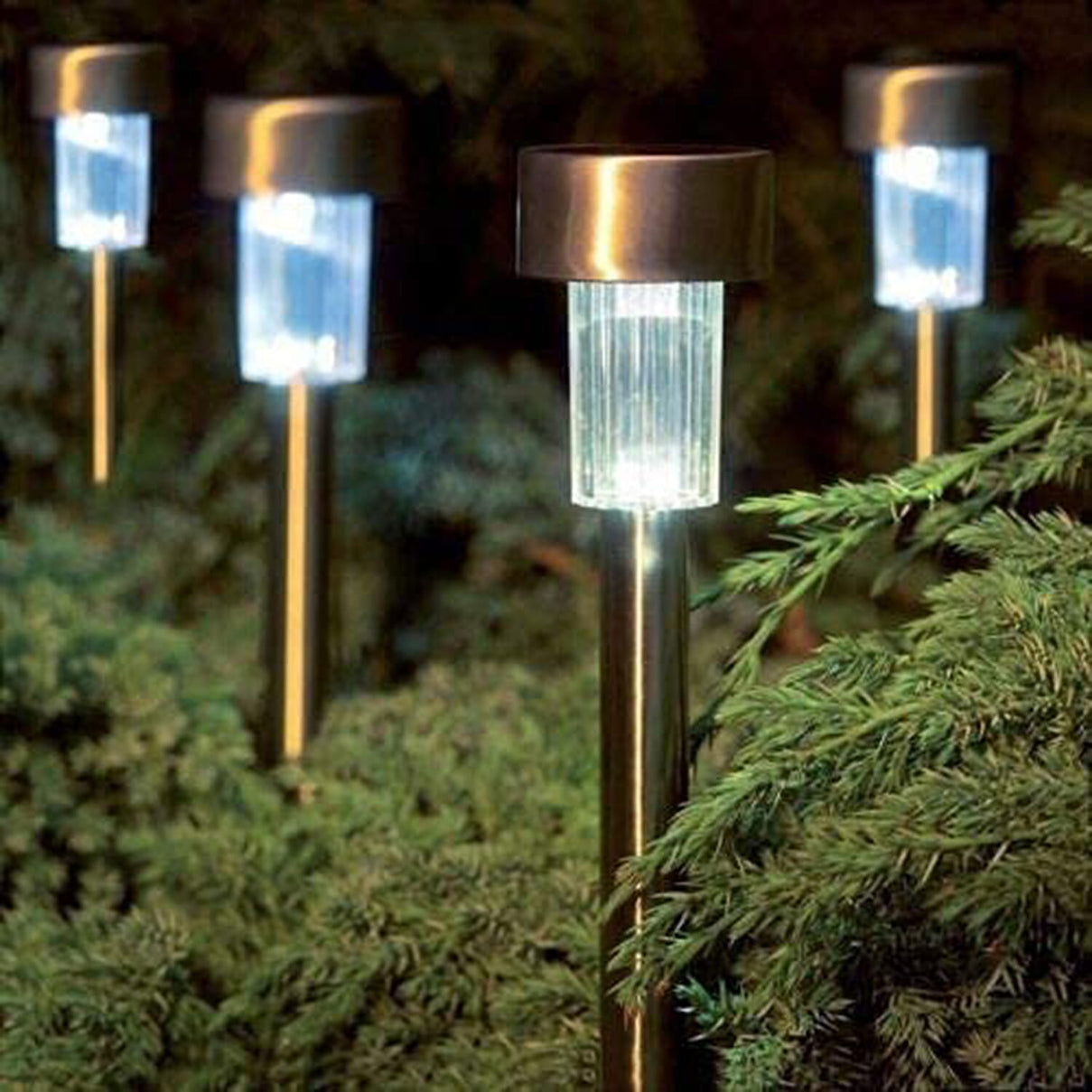 Set of 10 - Waterproof Solar Outdoor Garden Pathway Lights 7072313 2