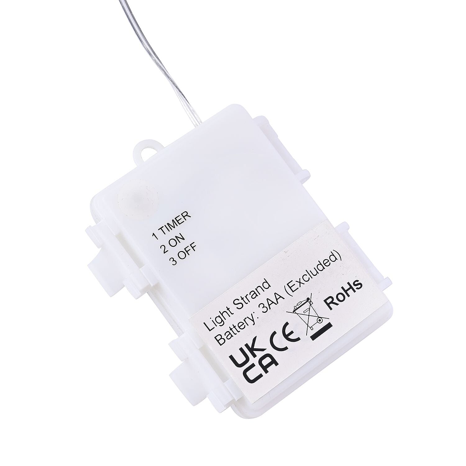 Value Bundle - Set of 10 White Bulb String LED Lights (3AA Timer IP44 Battery Box,Excl.) - Multi 7583550 4