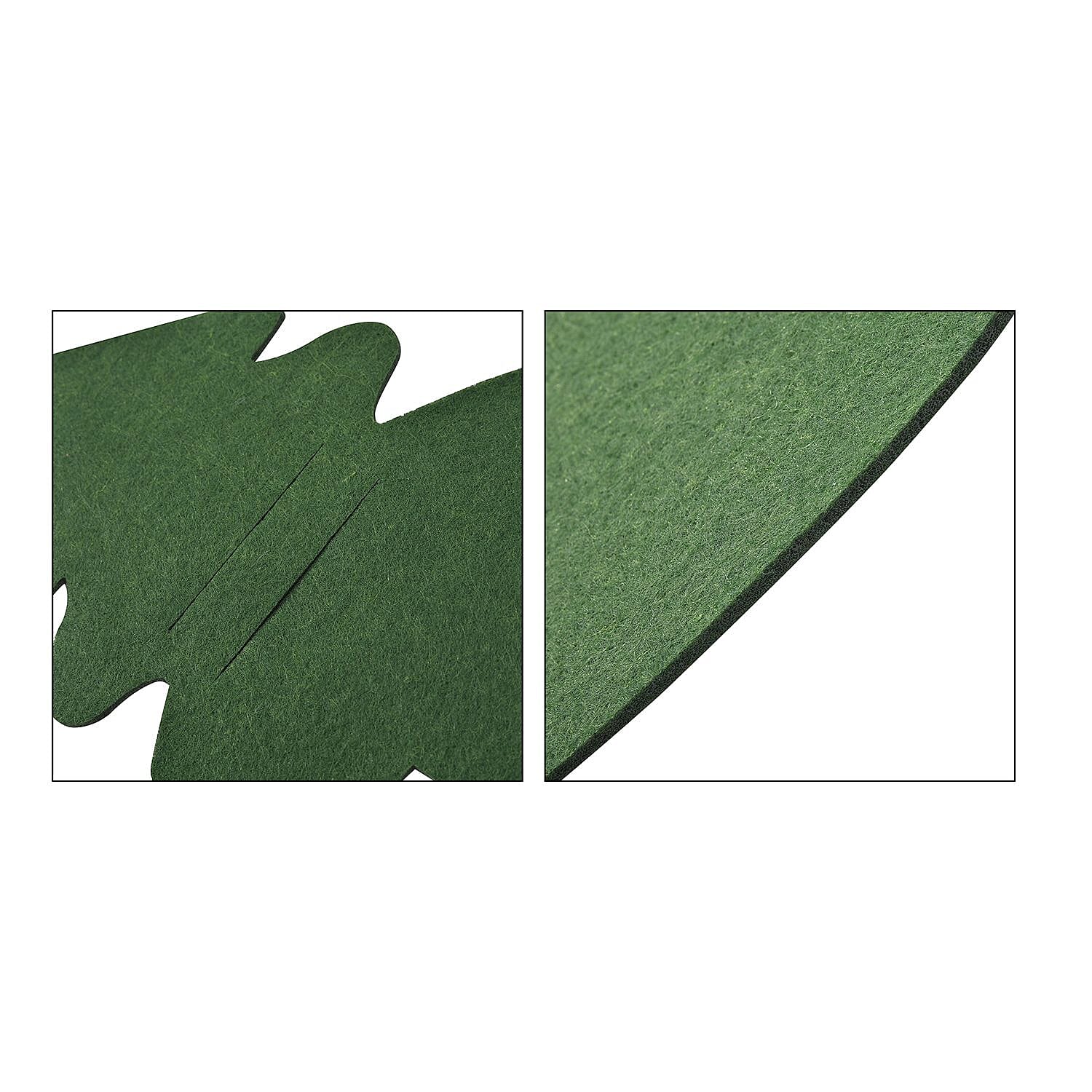 Set of 12 - Cutlery Holder, Placemats and Coaster - Green 8942103 6