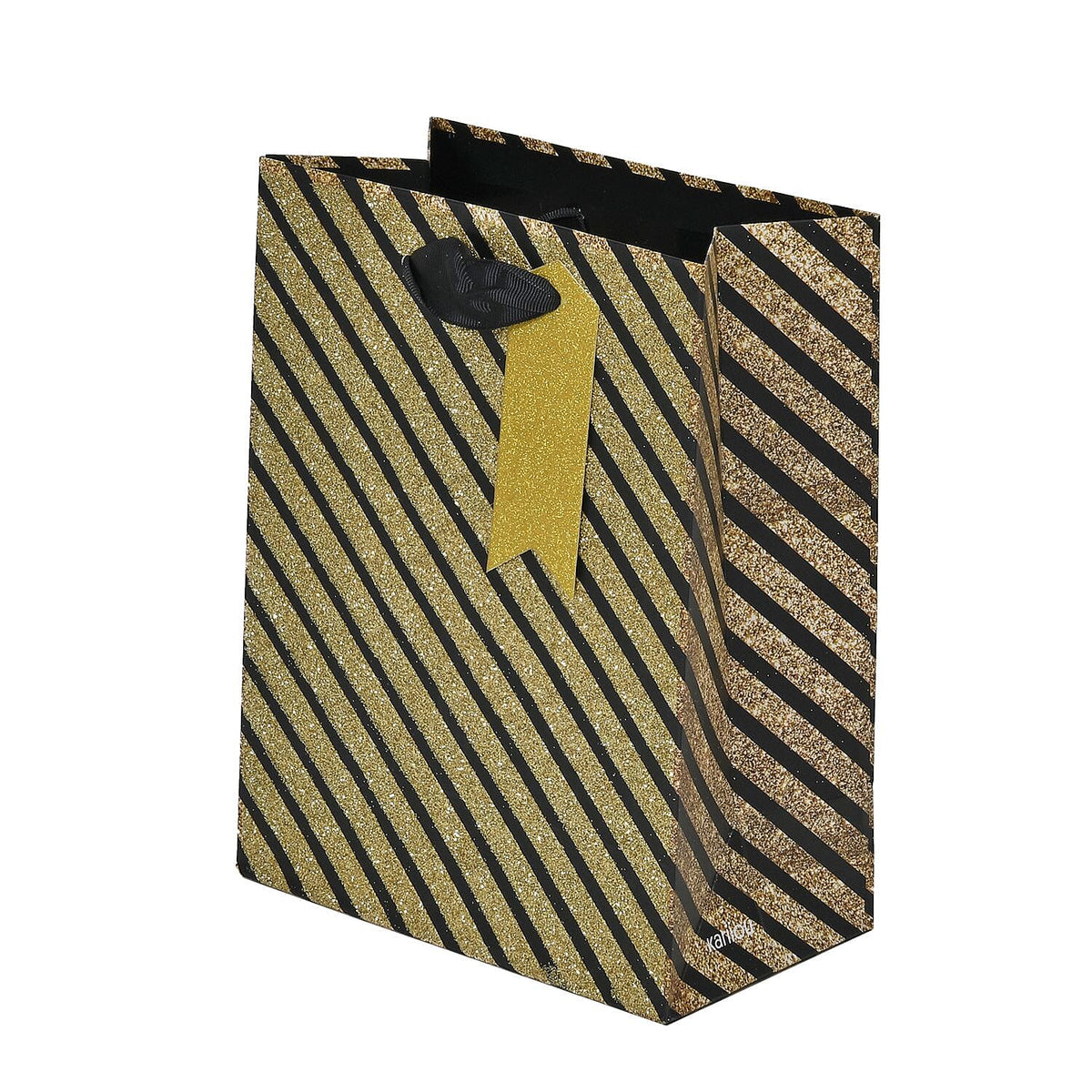 Set of 12 Eco Friendly Gift Bags with Gold Foiling Prints for All Occasions (Size - Lx4-Multi, Mx4-Red, Sx4 - Gold) 7576797 5