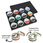 Set of 12 Zodiac Sign Scented Gemstone Candles - Each candle offers approx 10 hours of burn time