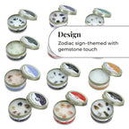 Set of 12 Zodiac Sign Scented Gemstone Candles - Each candle offers approx 10 hours of burn time